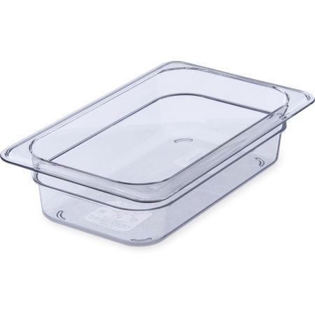 FSM -Carlisle - 3068007 StorPlus™ 1/4 Size Clear Polycarbonate Food Pan 1.8L