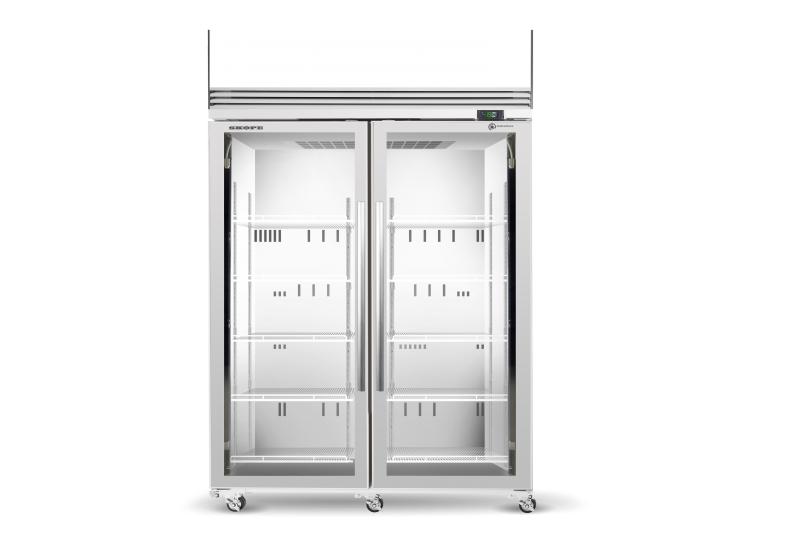 SKOPE - SKFT1300NS-A 2 Solid Door Upright Display or Storage Freezer