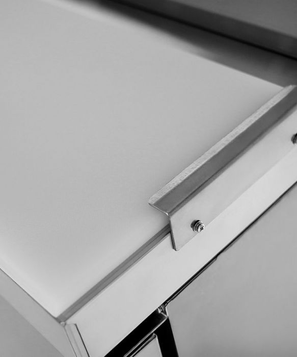 Thumbnail: ATOSA 2 DOOR PIZZA PREP TABLE FRIDGE 1702 MM MPF8202