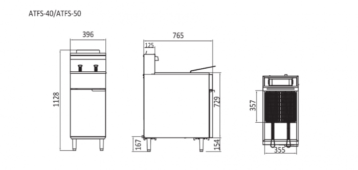 Thumbnail: COOKRITE GAS 3 Tubes Gas Deep Fryer 765mmD NG/LPG