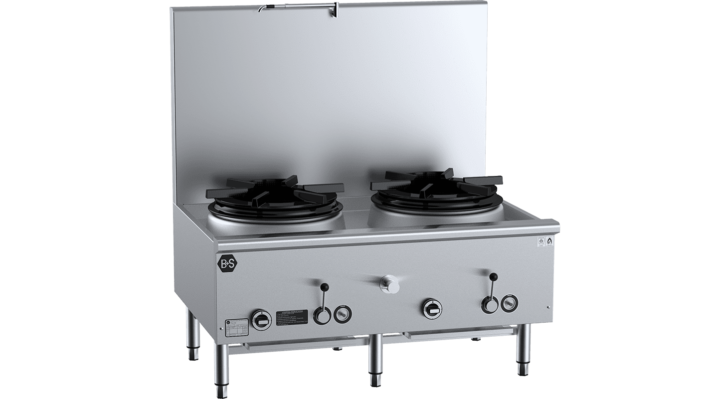 B+S Black Two Hole Deluxe Waterless Stock Pot UFWWSPD-2