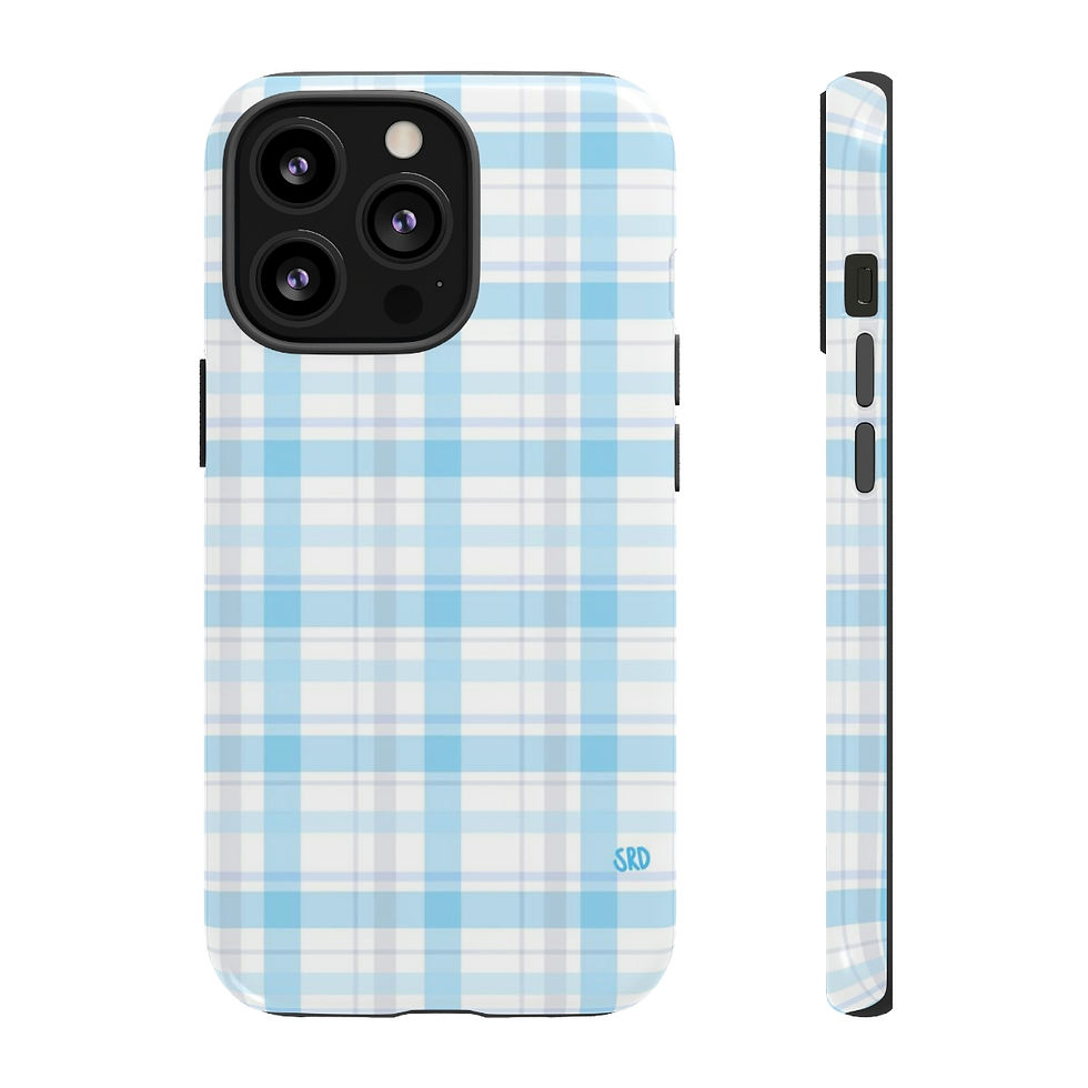 Thumbnail: Blue Plaid Phone Case