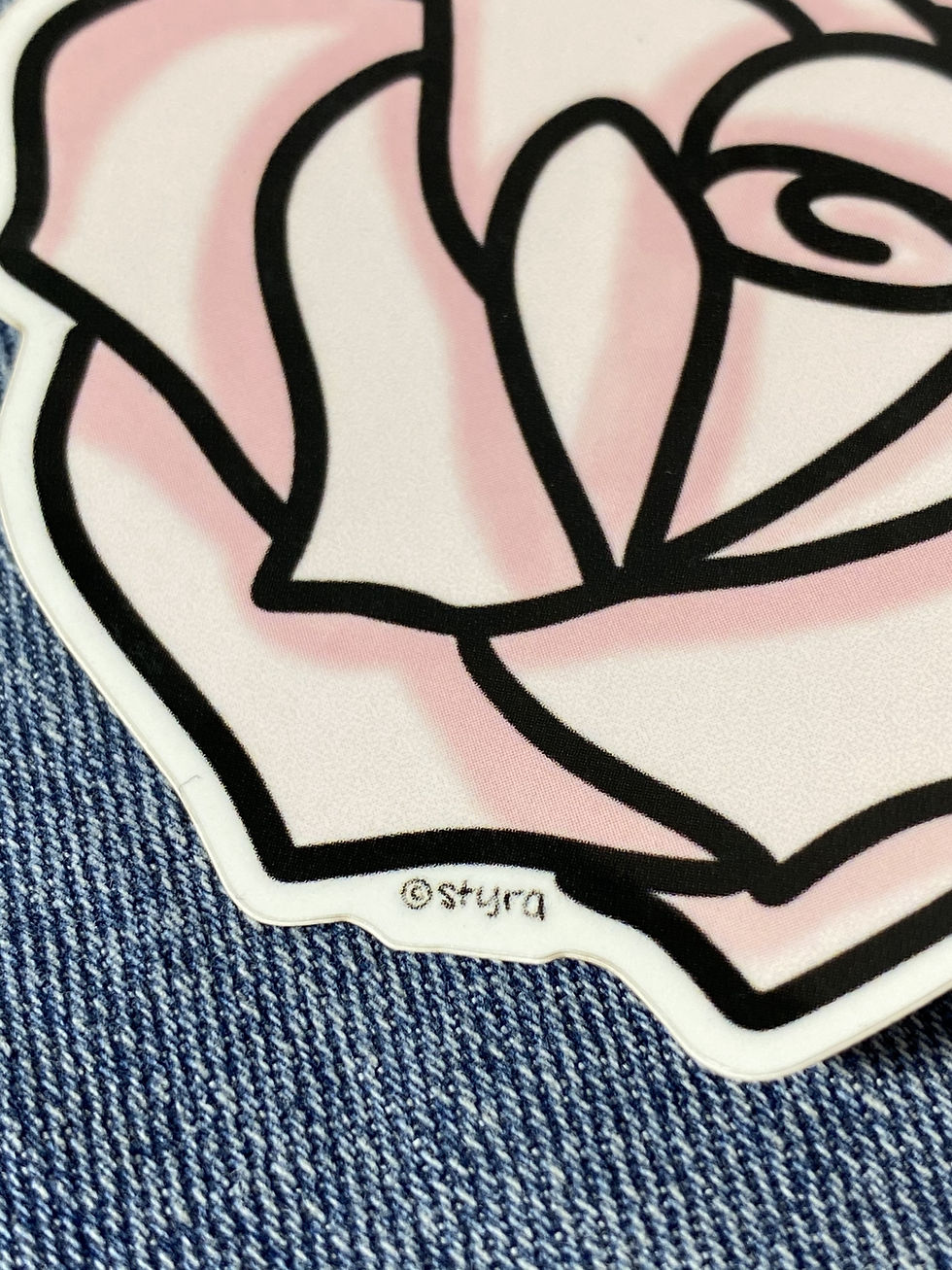 Thumbnail: pale rose sticker