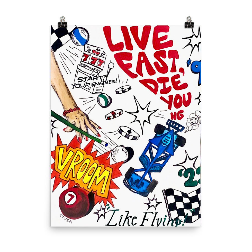 Thumbnail: Live Fast Print