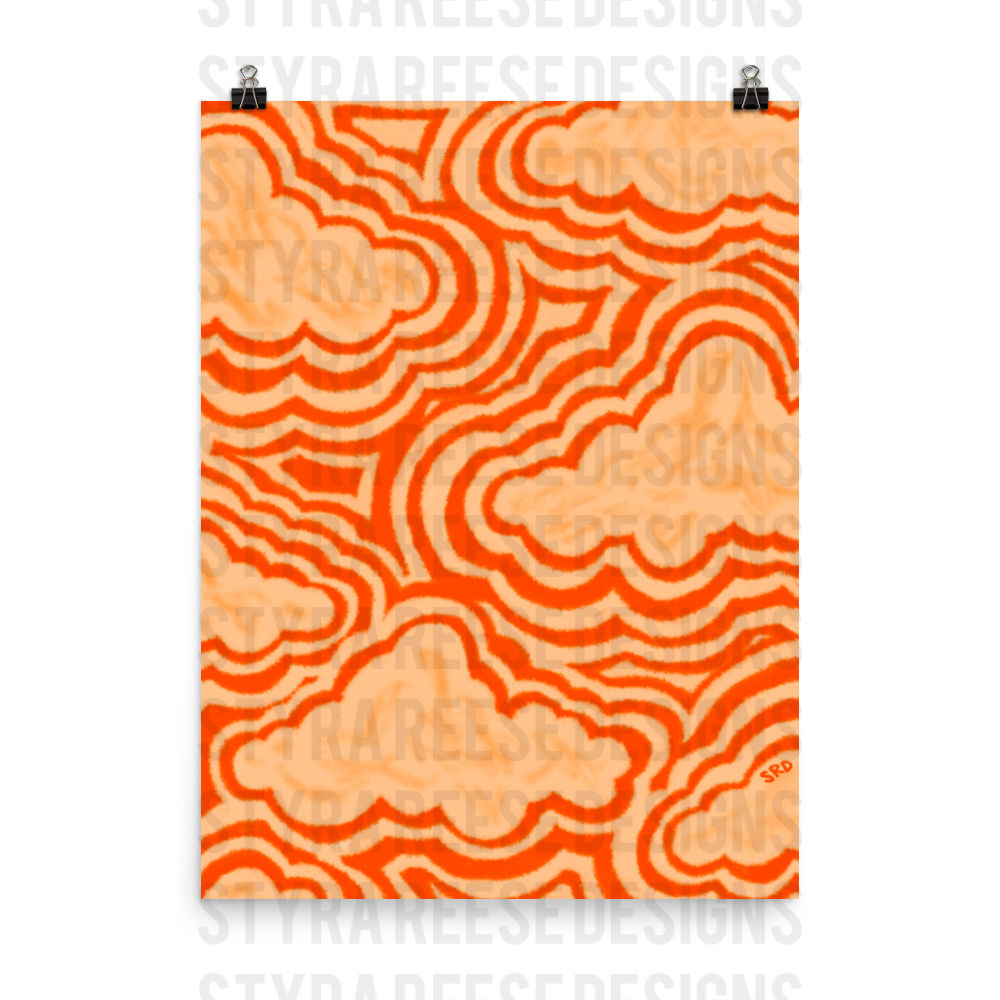 Sunset Clouds Poster