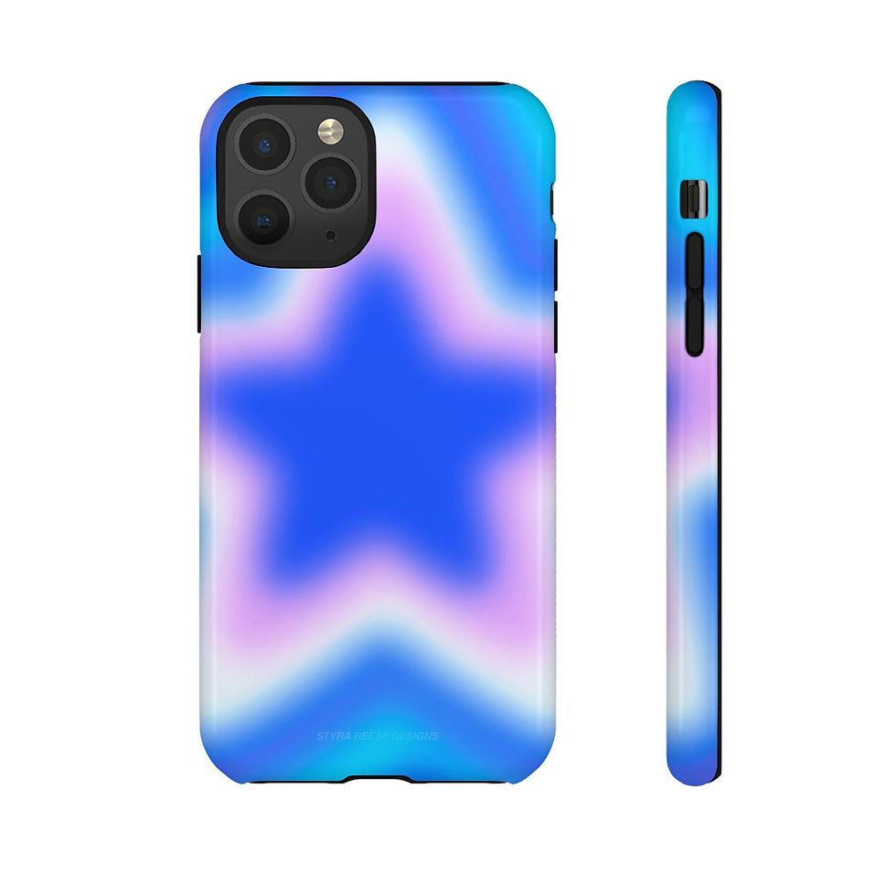 Thumbnail: Blue Star Shine Phone Case