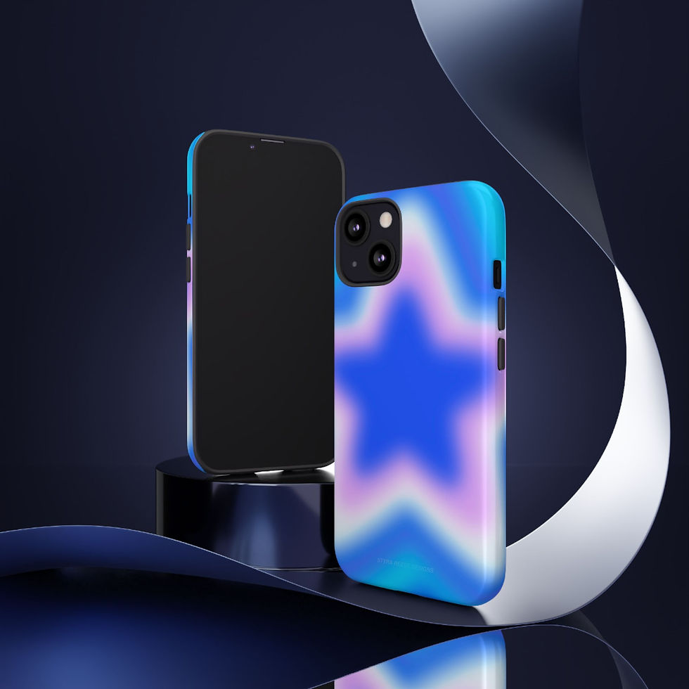 Thumbnail: Blue Star Shine Phone Case