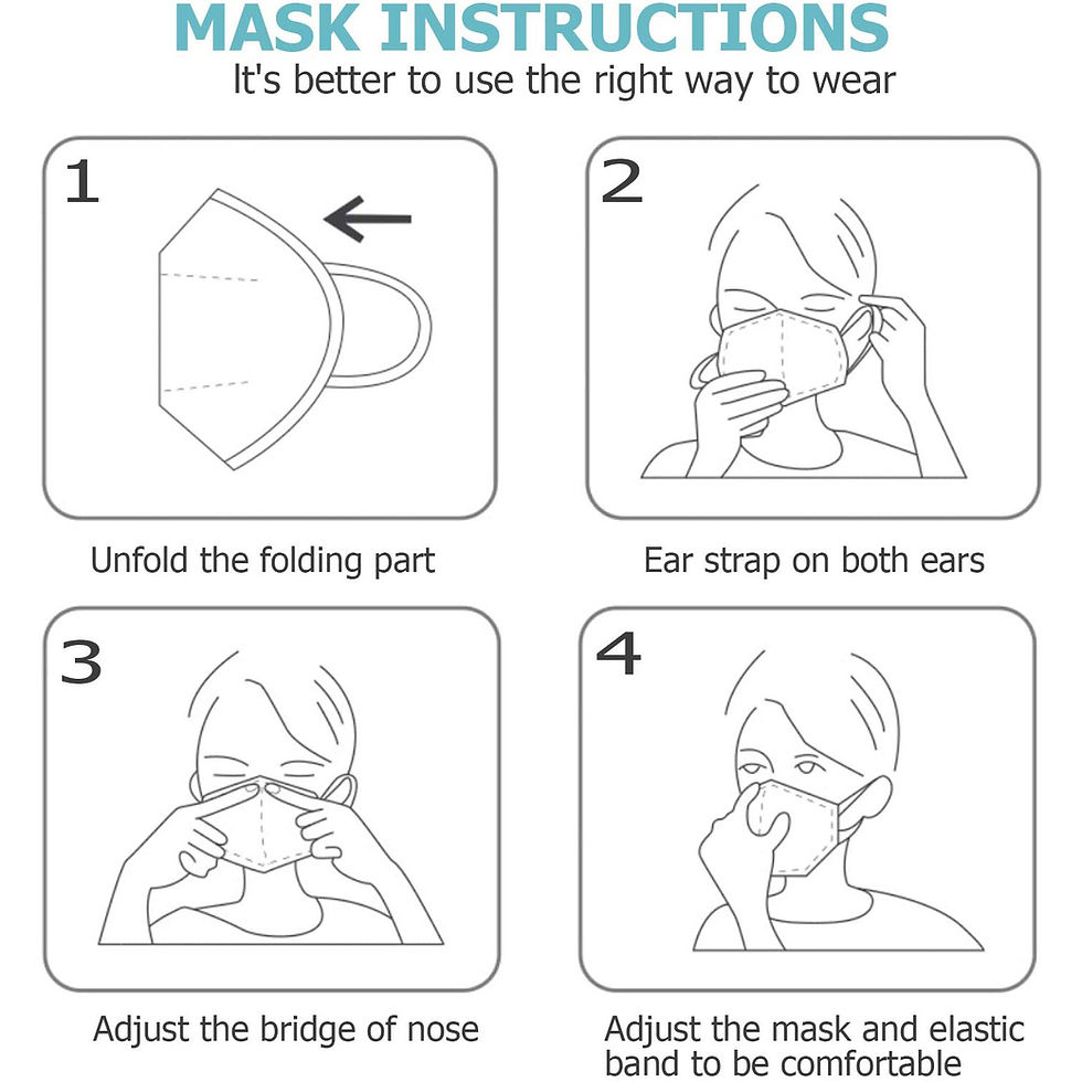 Thumbnail: 1 Box / 30-Pack - YT KN95 5-Ply White Disposable Face Masks