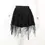Thumbnail: Punk Gothic Grunge Lace Spider Web High Waist Mini Skirts Y2k Dark