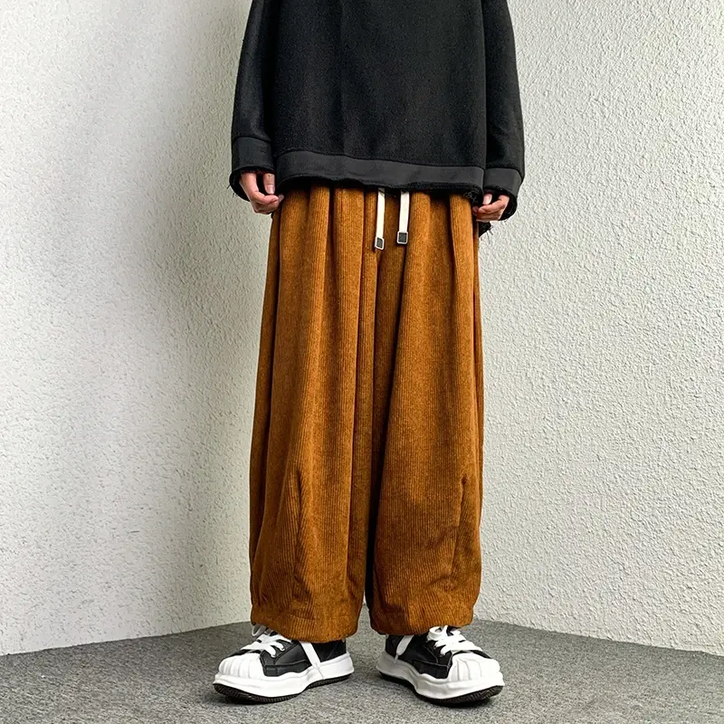 Thumbnail: Oversized Casual Ribbed Sweatpants