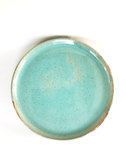 Thumbnail: Ceramic Plates in different sizes. Speckled Green, White, Turquoise.