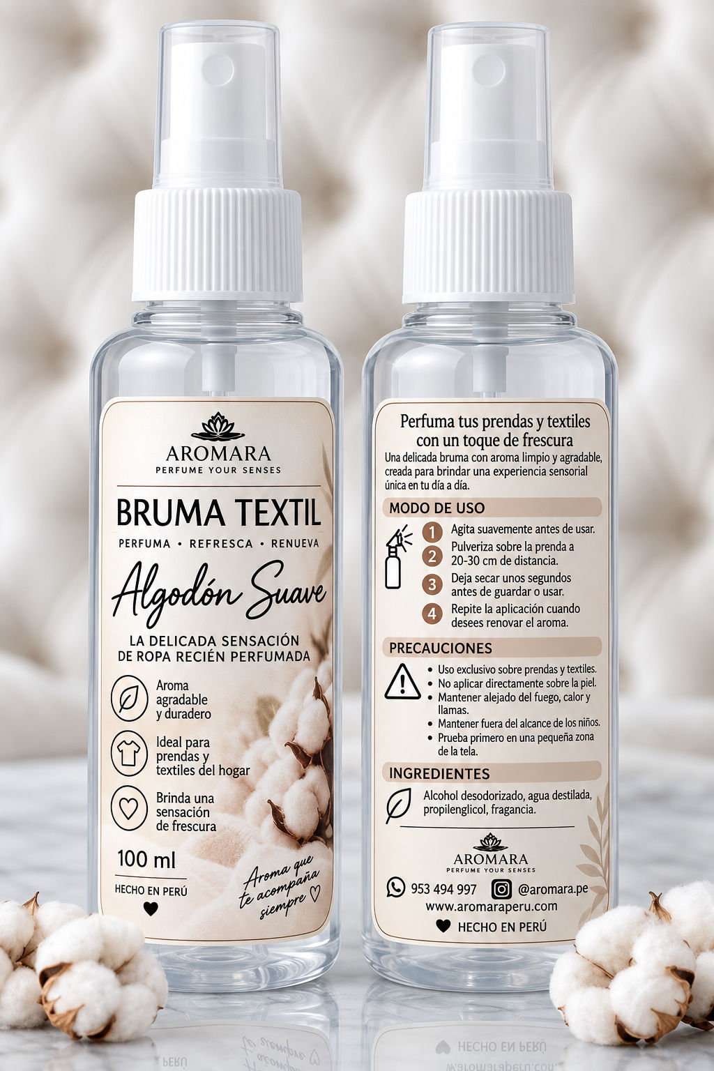 Bruma Textil 100 ml. — Algodón Suave
