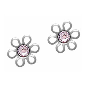 Thumbnail: Daisy Stud Earrings White