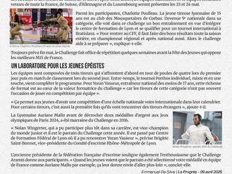 Le Challenge Aramis dans Le Progrès