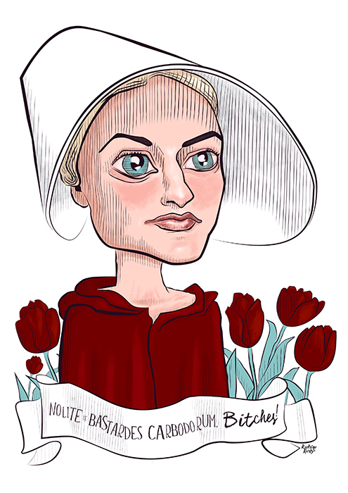 desenho inspirado na série O conto da Aia