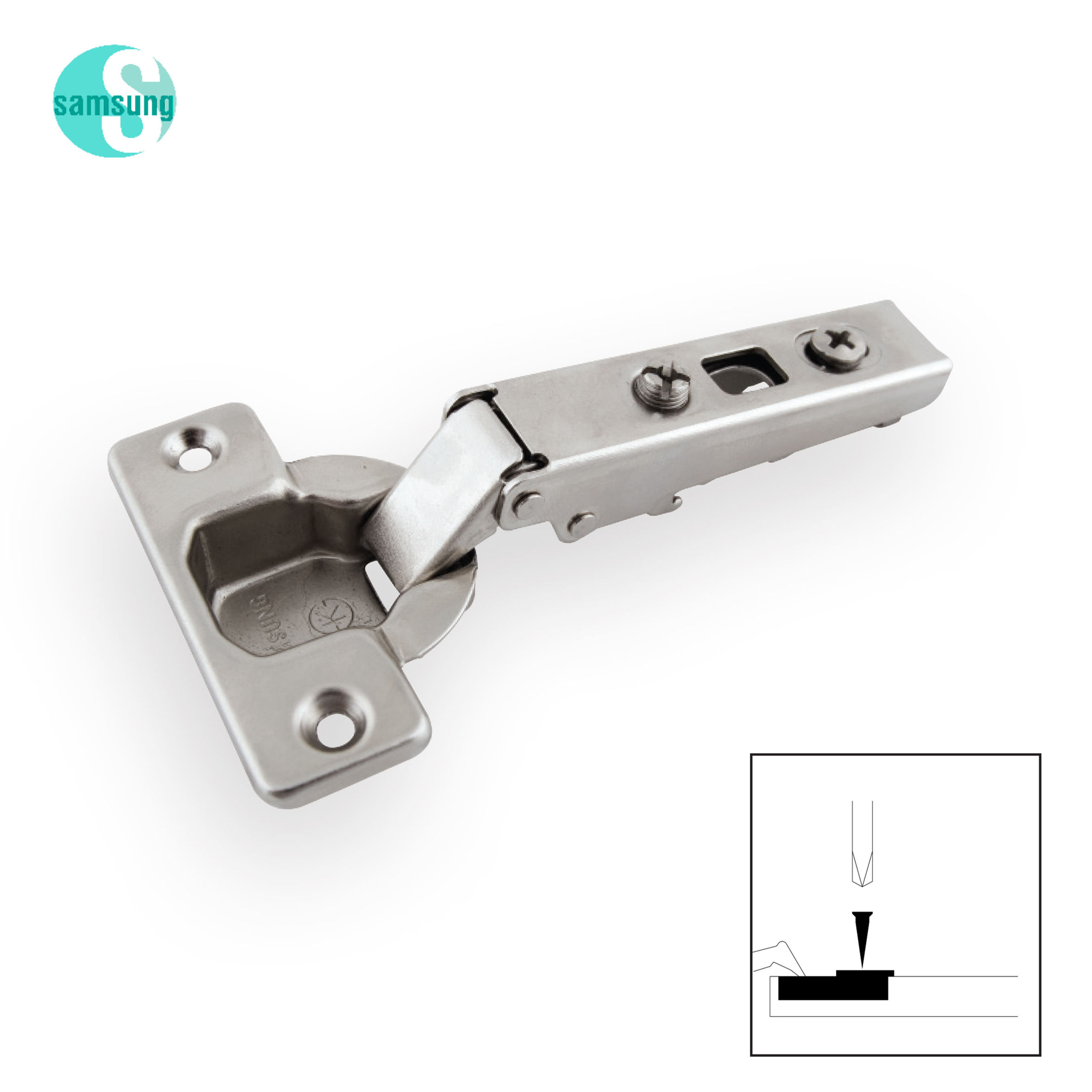Full Overlay Clip-On Hinge