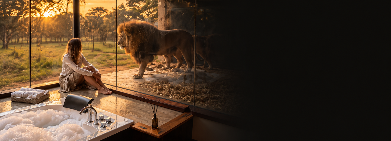 Lion in room with guest.png