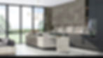 Urban Steel, Bianco and Vermont Slate Kitchen