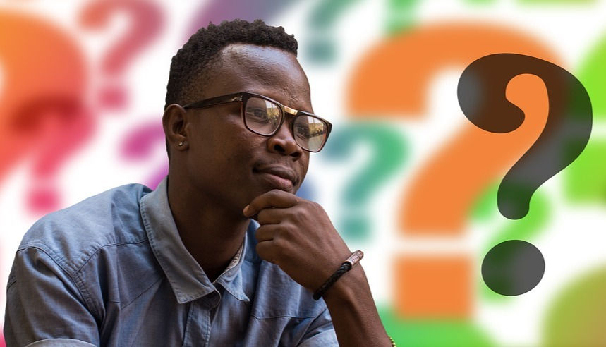 Man with glasses asking for self-publishing tips.