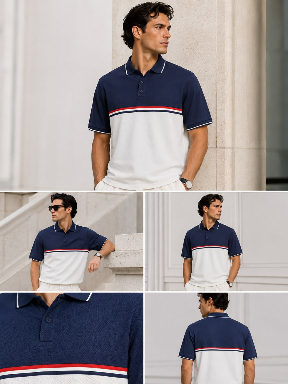 Waffle Cut & Sew Polo
