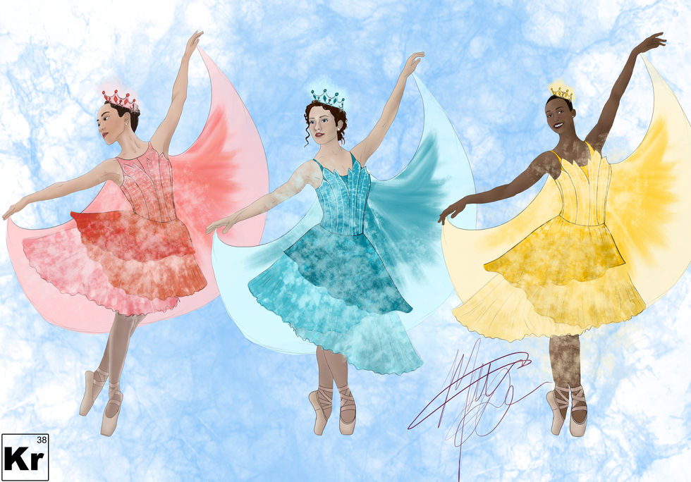 3 fairies Sleeping Beauty white background