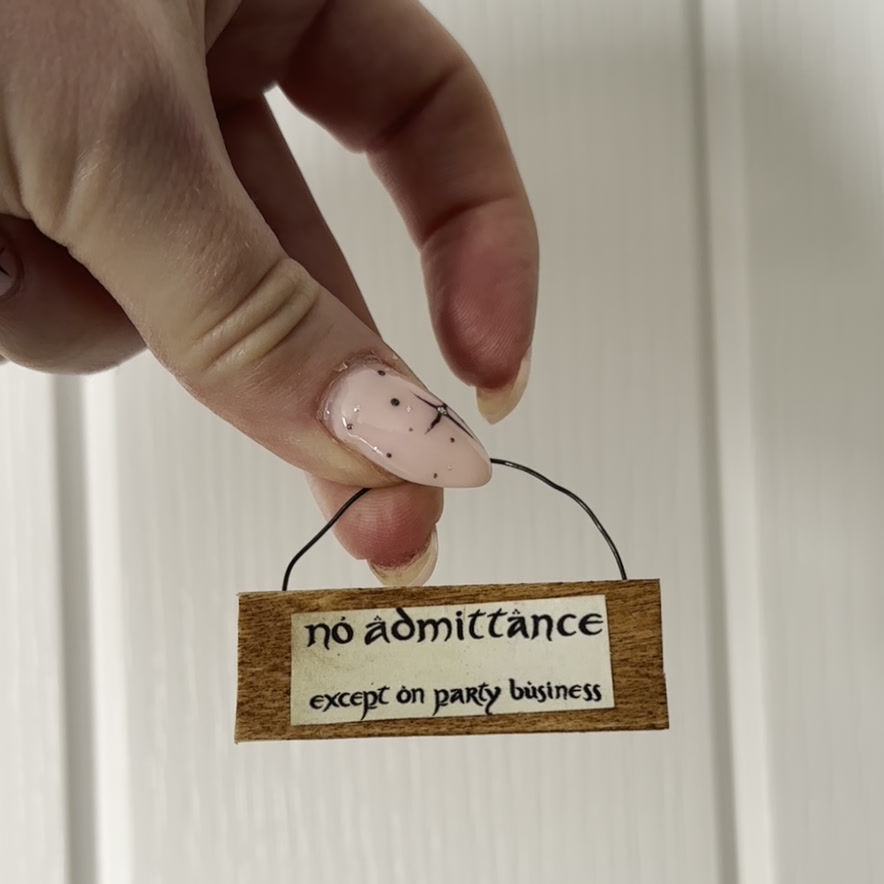 Thumbnail: Small Hobbit Door Sign