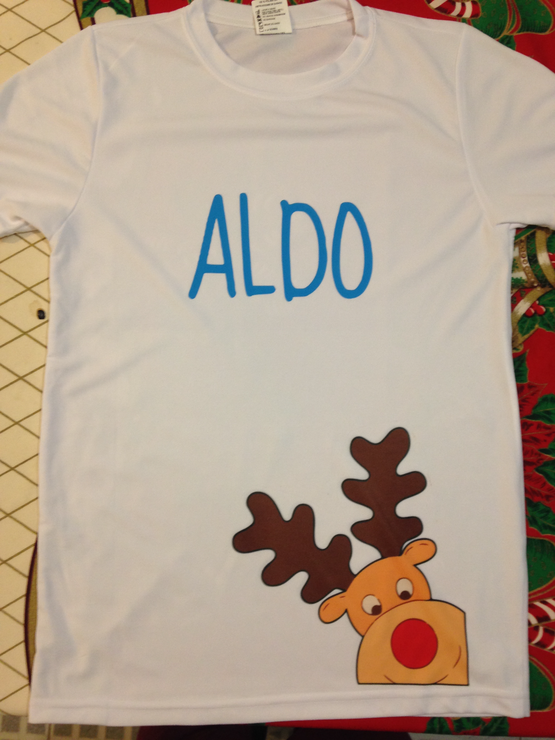 Playeras Navideñas con Nombre - Caballero