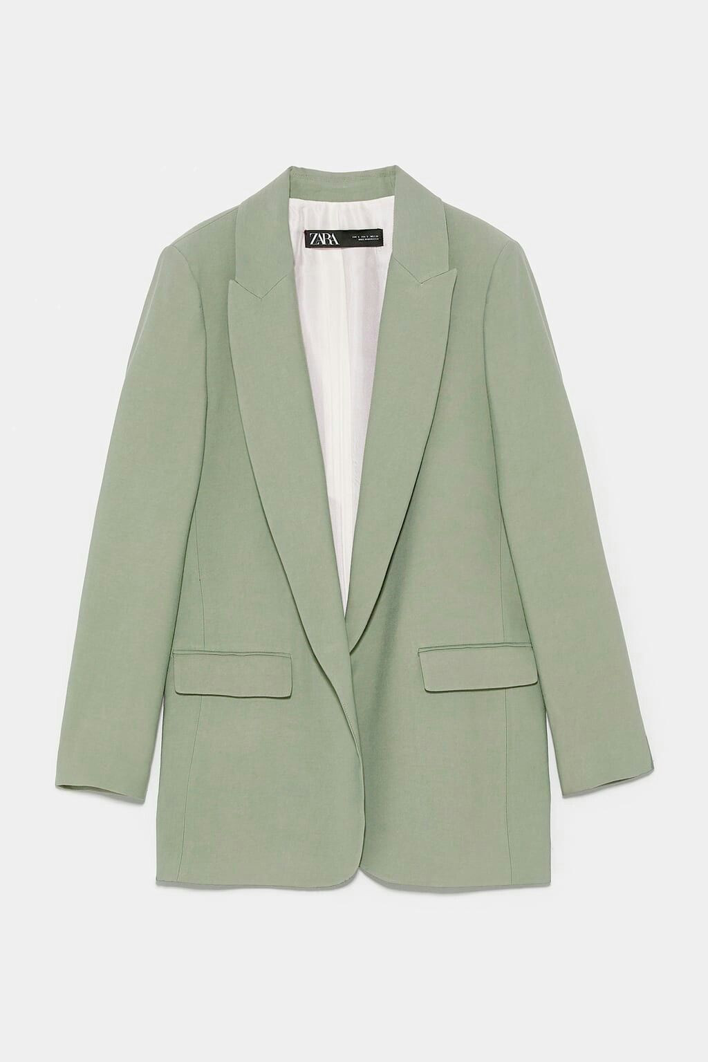 blazer green pastel