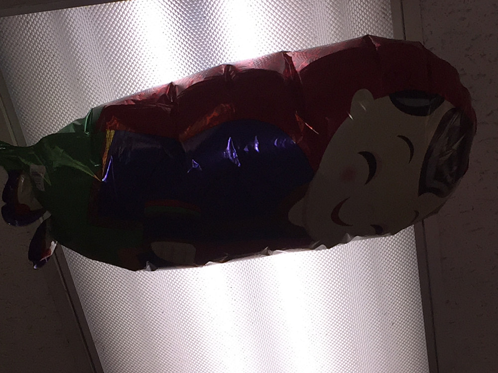 Balloon on a ceiling