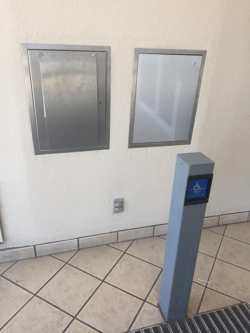 Former payphone location at a mall.