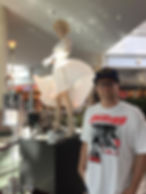 Marilyn Monroe's Seven Year Itch dress on display at Rochester, NY's Eastview Mall.