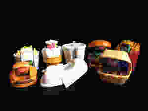 '80s Happy Meal New Food Changeables toys transforming into robots.