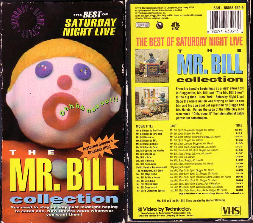 Mr. Bill VHS tape