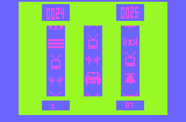 Atari 2600 Slot Machine game.