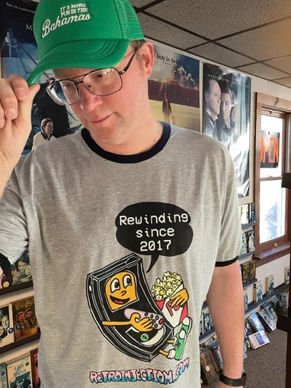 Get Your Retro Injection T-Shirt, Featuring Our New Mascot, Rewind!