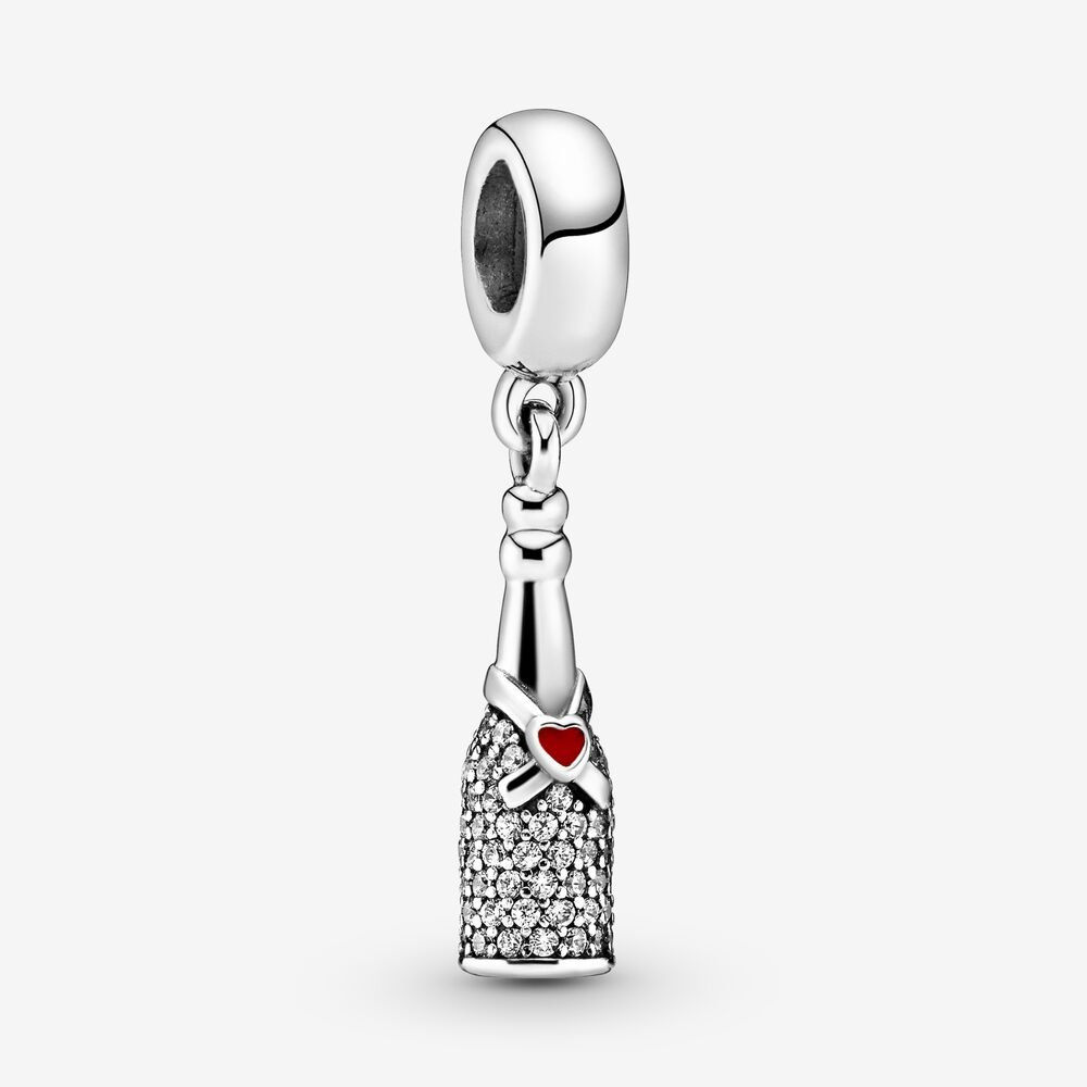 PANDORA- Sparkling Wine Bottle Dangle Charm