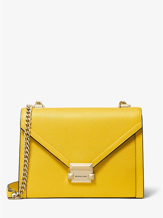 Thumbnail: MICHAEL KORS- Whitney Large Pebbled Leather Convertible Shoulder Bag