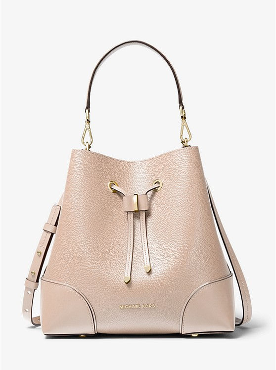 Thumbnail: MICHAEL KORS- Mercer Gallery Medium Pebbled Leather Shoulder Bag