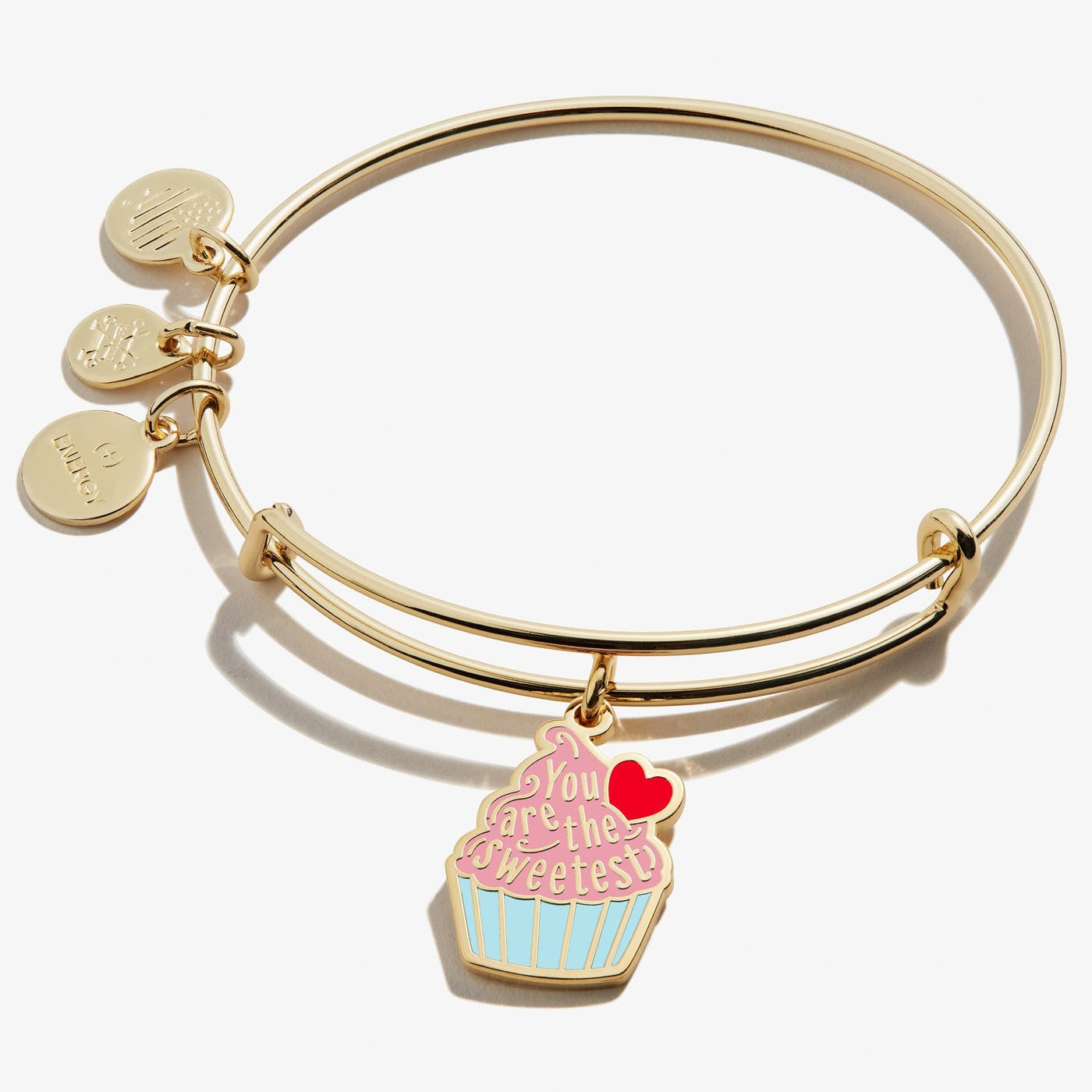 ALEX AND ANI 'You are the Sweetest' Cupcake Charm Bangle Bracelet