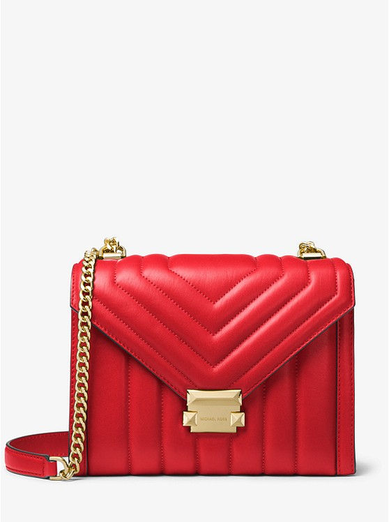 Thumbnail: Whitney Large Quilted Leather Convertible Shoulder Bag