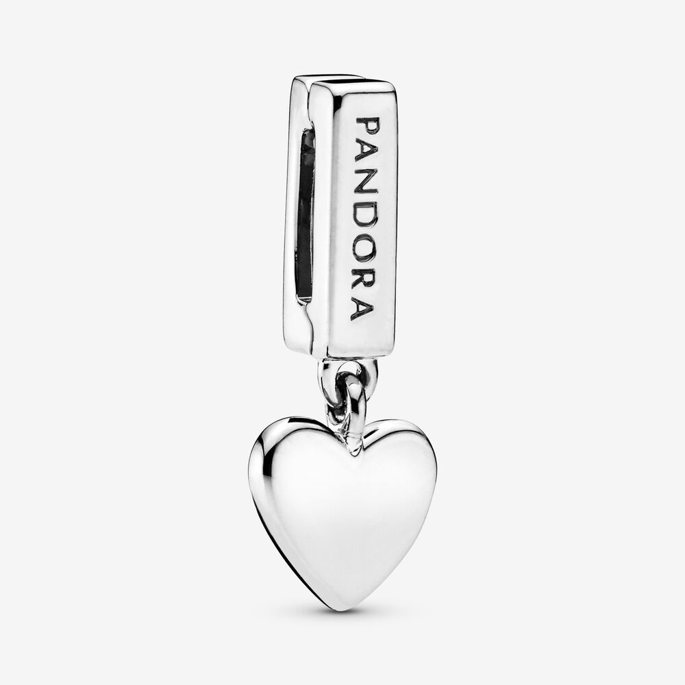 PANDORA- Heart Dangle Clip Charm