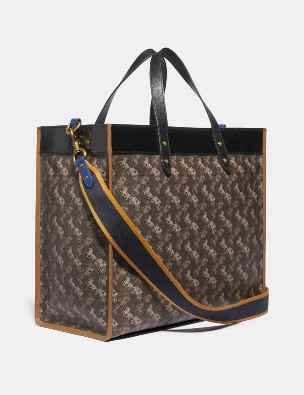 Coach Field Tote 40 with Horse and Carriage Print and