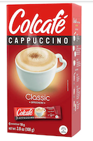 Colcafé cappuccino sobre personal