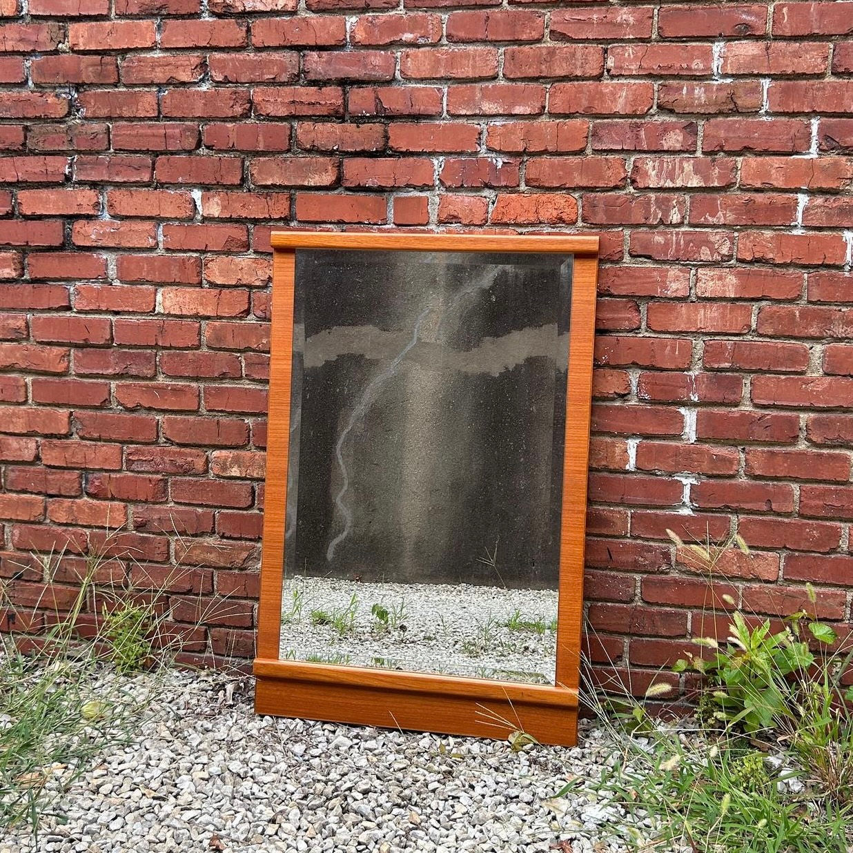 Vintage Teak Mirror