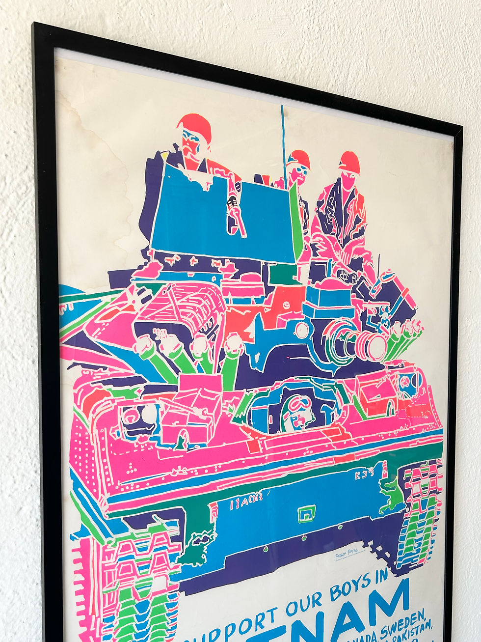Thumbnail: Vintage Vietnam War Blacklight Poster – “Support Our Boys in Vietnam” Psychedeli