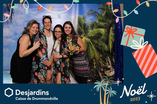 Photo employer de la Caisse Desjardins Drummondville, avec le photo booth .