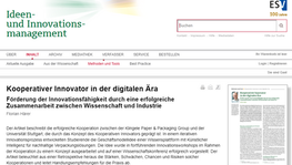 Kooperativer Innovator in der digitalen Ära