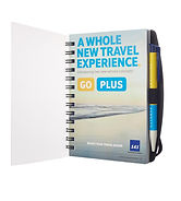 U707P - 7x5 Clear Poly Journal & Printed Flyleaf Open