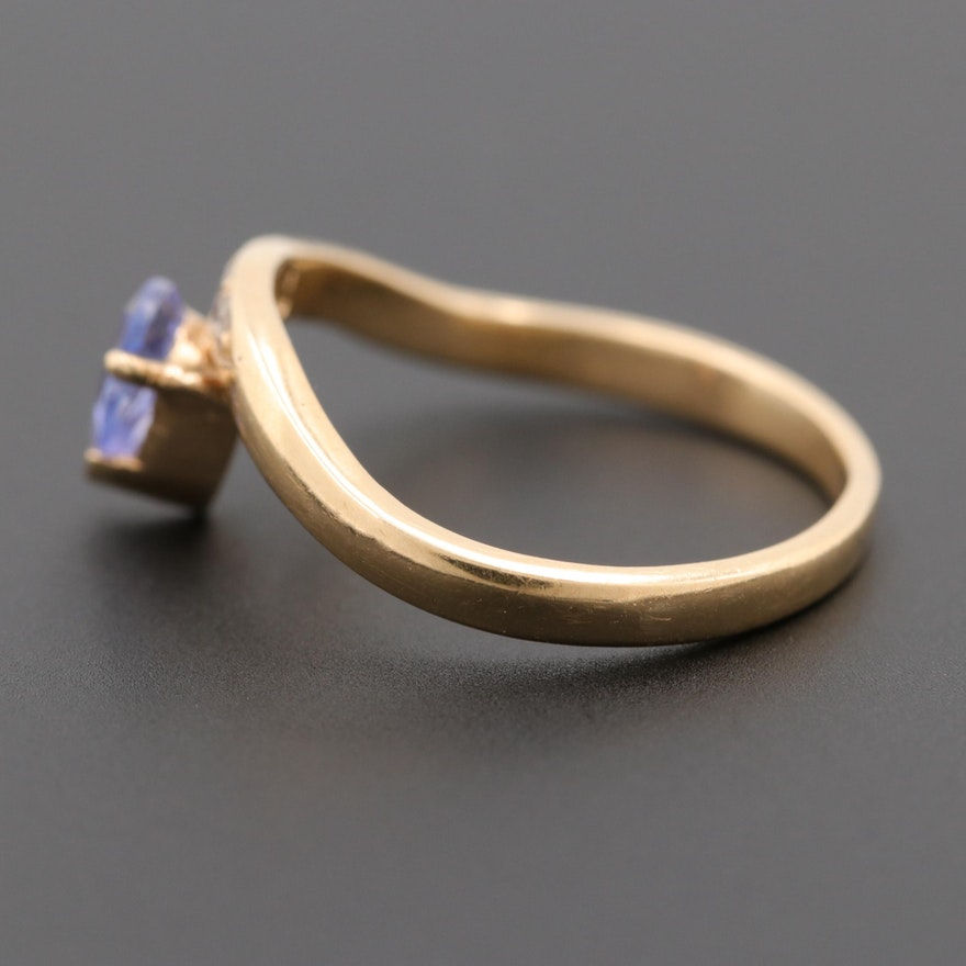 Thumbnail: Tanzanite and diamond ring