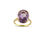 Thumbnail: Oval Amethyst 14K Ring